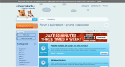 Desktop Screenshot of ozwierzakach.pl